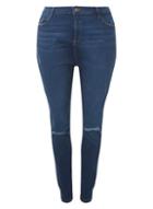 Dorothy Perkins *dp Curve Indigo Darcy Ripped Knee Jeans