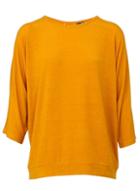 *izabel London Mustard Button Detail Top