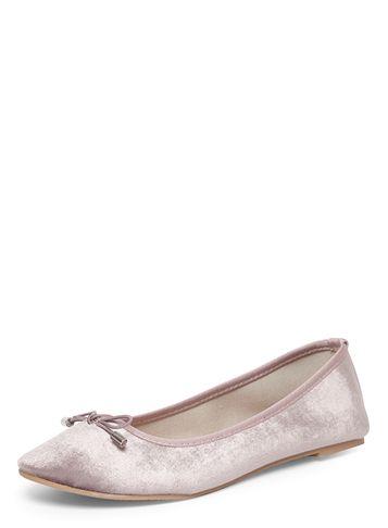 Dorothy Perkins Lilac 'pandora' Velvet Ballet Pumps