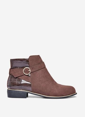 Dorothy Perkins Chocolate Mina Jodphur Boots