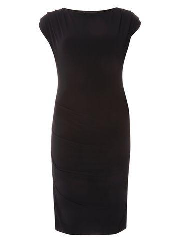 Dorothy Perkins Black Bodycon Drape Dress