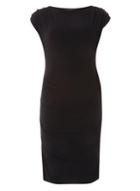 Dorothy Perkins Black Bodycon Drape Dress