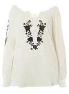 Dorothy Perkins *dp Curve Ivory Embroidered Gypsy Top