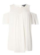 Dorothy Perkins *tall Ivory Chevron Yoke Top