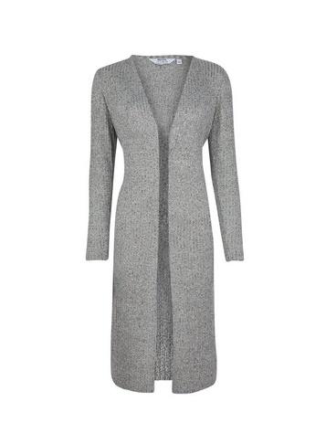 Dorothy Perkins Petite Grey Longline Cardigan