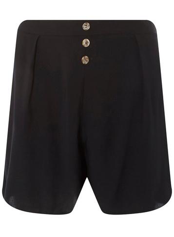 Dorothy Perkins Black Button Front Short