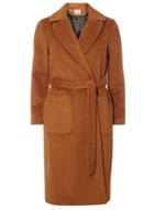 Dorothy Perkins Petite Toffee Belted Coat