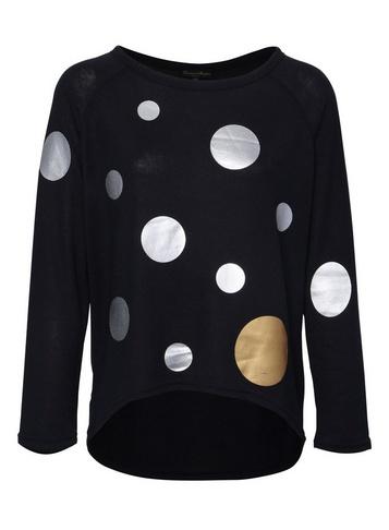 *izabel London Navy Polka Dot Top