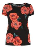 Dorothy Perkins Multi Coloured Rose Print T-shirt