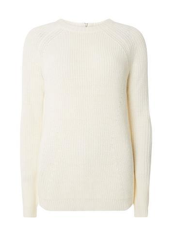 Dorothy Perkins *tall Ivory Zipped Back Crew Neck Jumper