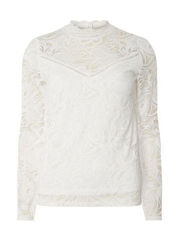 Dorothy Perkins *vila White Lace High Neck Top
