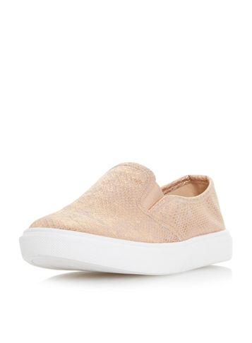 Dorothy Perkins *head Over Heels By Dune Rose Gold 'elsaa' Trainer