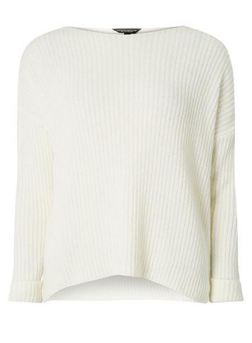 Dorothy Perkins Ivory Boxy Ribbed Jumper