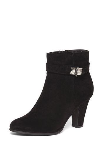 Dorothy Perkins Wide Fit Black Web Lock Boots