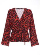 Dorothy Perkins *quiz Red Leopard Print Top