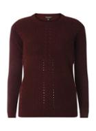 Dorothy Perkins Berry Cable Knit Front Jumper