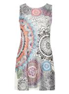 *izabel London Multi Coloured Mosaic Print Shift Dress