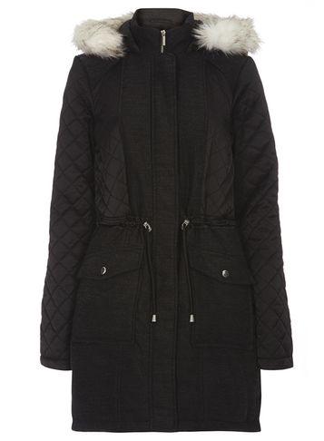 Dorothy Perkins *tall Twill Quilted Parka