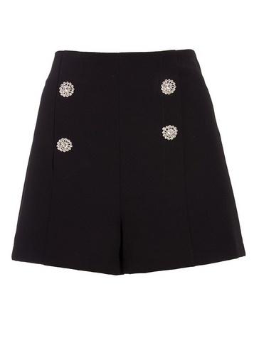 Dorothy Perkins *quiz 'towie' Diamante Button Shorts