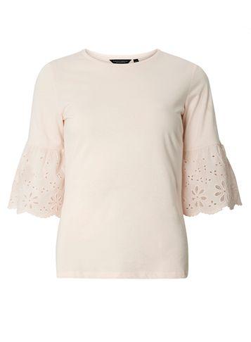 Dorothy Perkins Broderie Sleeve Top