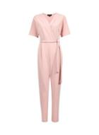 Dorothy Perkins *blush Tie Waist Wrap Jumpsuit