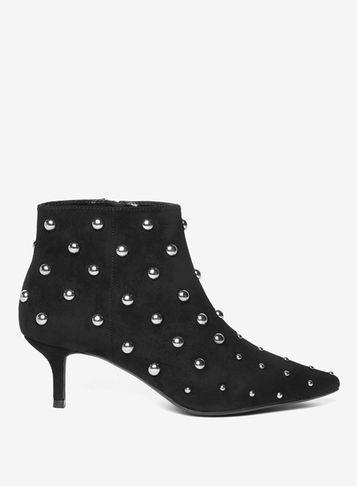 Dorothy Perkins Black 'asha' Kitten Heel Boots