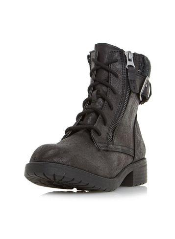 Dorothy Perkins *head Over Heels By Dune Black Palmers Ankle Boots