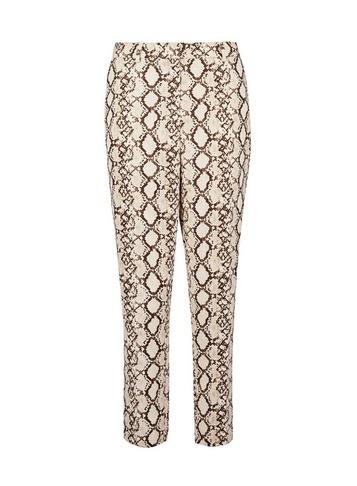 Dorothy Perkins Multi Coloured Snake Print Ankle Grazer Trousers