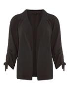 Dorothy Perkins Black Ruched Sleeve Jacket