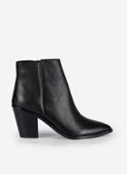 Dorothy Perkins Black 'ocean' Leather Ankle Boots