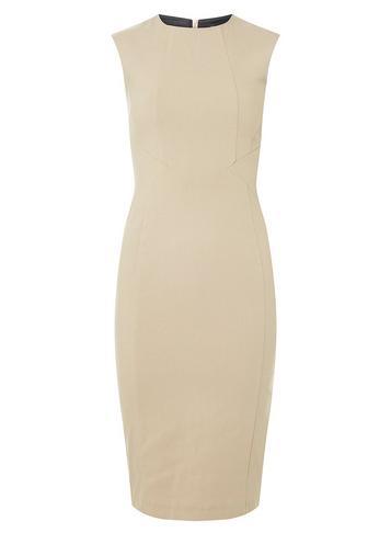 Dorothy Perkins Camel Arrow Waist Pencil Dress