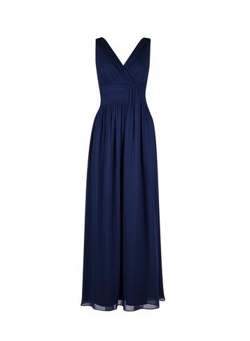 *showcase Petite Navy 'drape Maxi Dress