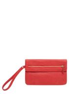 Dorothy Perkins Red Foldover Wristlet Bag