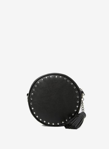 Dorothy Perkins Black Tassel Circle Cross Body Bag