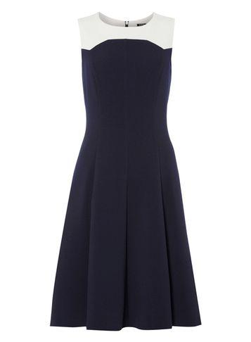 Dorothy Perkins *roman Originals Multi Coloured Contrast Skater Dress