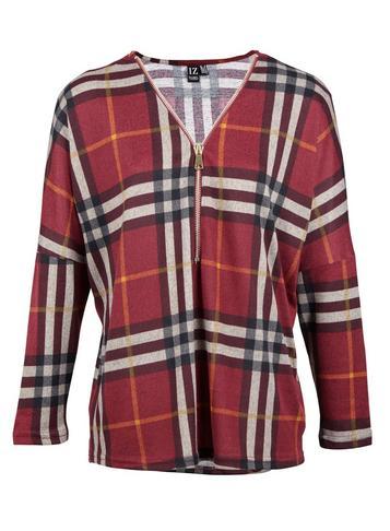 Dorothy Perkins *izabel London Multi Colour Checked Zip Top