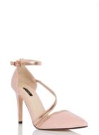 Dorothy Perkins *quiz Pink Faux Suede Court Shoes