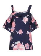 Dorothy Perkins *quiz Navy Flower Print Strappy Top