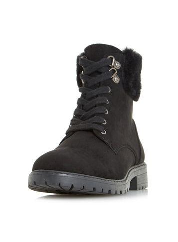 Dorothy Perkins *head Over Heels By Dune Black 'piyah' Ankle Boots
