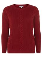 Dorothy Perkins Red Cable Knitted Jumper