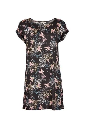 *billie & Blossoms Black Bird Print Printed Shift Dress