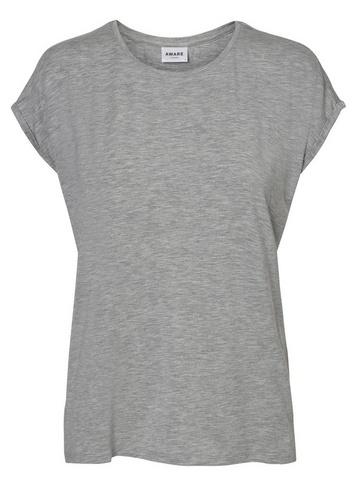 *vero Moda Grey Short Sleeve Plain Top