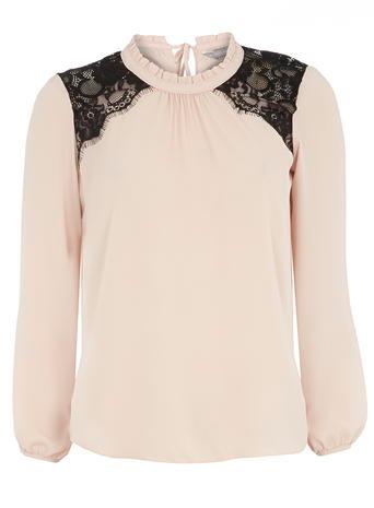 Dorothy Perkins Petite Blush Victoriana Blouse