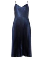 Dorothy Perkins *luxe Navy Pleated Camisole Midi Dress