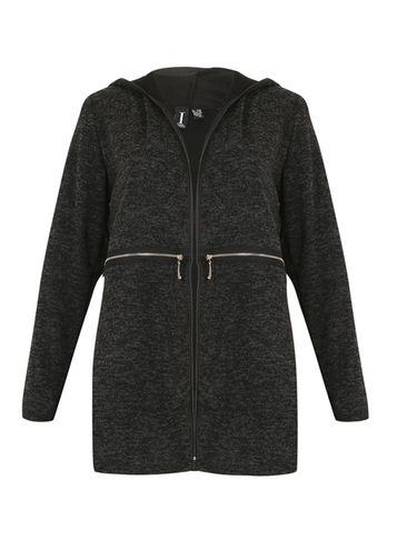 Dorothy Perkins *izabel London Black And Grey Cardigan