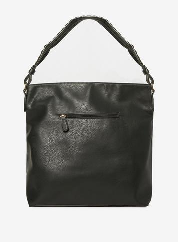 Dorothy Perkins Black Scallop Strap Hobo Bag