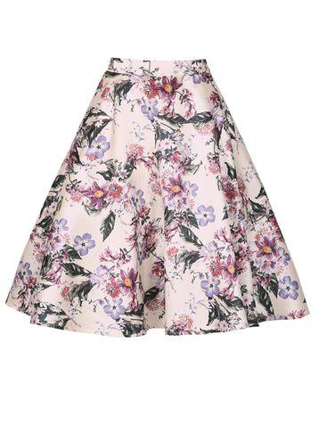 Dorothy Perkins *izabel London Cream Zip Skirt