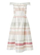 Dorothy Perkins *luxe Multi Coloured Striped Bardot Prom Dress