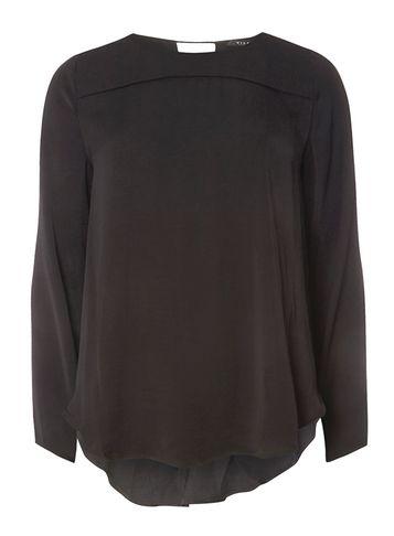 Dorothy Perkins *vila Black Split Back Blouse