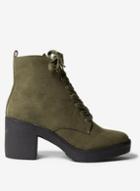 Dorothy Perkins Khaki 'andi' Lace Up Boots